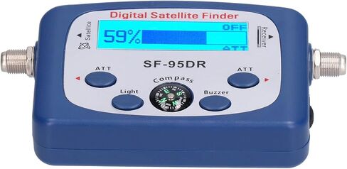 WALFRONT Portable Digital TV Satellite Finder, Built in Amplifier with LED Display and Electronic Buzzer, for Installation and Adjustment of Satellite Receiving Antennas, 950 2150MHz in Saudi Arabia