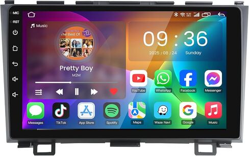 4 Core 32G Car Radio Stereo for Honda CRV 2007 2008 2009 2010 2011: 9 inch 1280 * 800 IPS Touch Screen Campar in Kuwait
