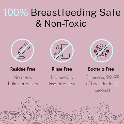 Flower Child Pumping Spray 4oz, Hydrating Nipple Care, Pump Cleaner & Pump Lubricant for Breastfeeding Moms, Lanolin Free, Non-Toxic, Hypochlorous, Made in USA in Saudi Arabia