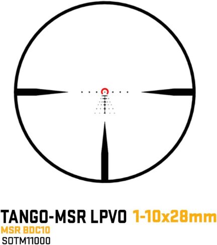 SIG SAUER Tango-MSR LPVO 1-10X28mm 34mm Tube F2/SFP MSR BDC-10 Reticle Durable Shockproof Waterproof Fogproof Hunting Rifle Scope, Alpha-MSR Mount, Lens Covers & Throw Lever Included in Saudi Arabia