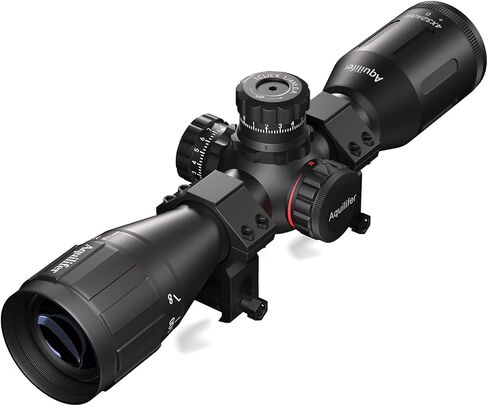 Aquilifer HT 4x32 AO Compact Rifle Scope for .22LR, Red/Green Illuminated Reticle, 1-Inch Tube, Waterproof Fogproof Shockproof Hunting, Parallax-Free from 7 yds-Infinity in Saudi Arabia