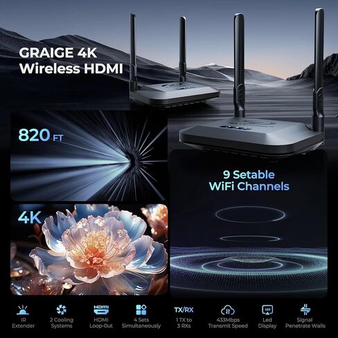 1 جهاز إرسال مع 2 جهاز استقبال جرايج BIN-952 in Kuwait