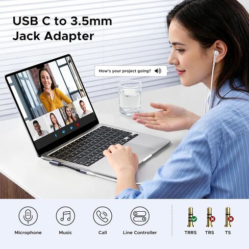 UGREEN USB C إلى 3.5 ملم محول صوت من النوع C إلى Aux سماعة رأس جاك دونغل 24 بت/96 كيلو هرتز HiFi DAC كابل الزاوية اليمنى متوافق مع iPhone 17 16 Pro Max/16 Plus، iPad، Galaxy S25 S24 Ultra، Pixel 10 in Saudi Arabia