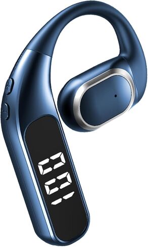 Wireless Bluetooth Hands Free Earpiece for Cell Phone Single Ear Hands Free Headset with Mic Open Ear Headphones Waterproof ENC Noise Cancelling Earphones for iPhone Android Work Driving Sports in Saudi Arabia