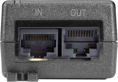 Black Box Corporation 10/100/1000BASE-T RJ45 POE+ Gigabit Ethernet Injector - 802.3at، منفذ واحد / LPJ001A-T-R2 / in Kuwait