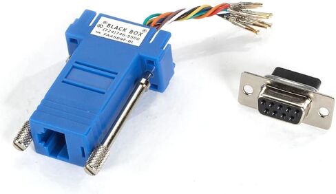 مجموعة المحولات الزرقاء المعيارية من شركة Black Box Corporation من DB9 أنثى إلى RJ45 أنثى in Kuwait
