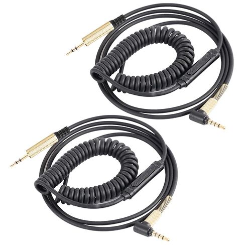 استبدال كابل الصوت ملفوف FAAEAL QC35 لسماعات Bose QC45(QuietComfort 45) NC700، AKG Y55BT Y55، سلك تمديد Aux من 2.5 مم إلى 3.5 مم (1/8 بوصة) مع محول 6.35 مم (1/4 بوصة) (4.2 قدم - 14 قدم) in Saudi Arabia