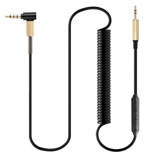 استبدال كابل الصوت ملفوف FAAEAL QC35 لسماعات Bose QC45(QuietComfort 45) NC700، AKG Y55BT Y55، سلك تمديد Aux من 2.5 مم إلى 3.5 مم (1/8 بوصة) مع محول 6.35 مم (1/4 بوصة) (4.2 قدم - 14 قدم) in Saudi Arabia