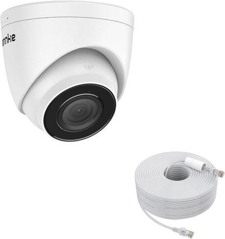 ANNKE 3K PoE IP Turret Camera with Audio/Mic, IP Security Camera Outdoor Indoor, Color Night Vision, IP67 Weatherproof, 2.8mm Lens, 24/7 Recording,AI Human Detection in Saudi Arabia