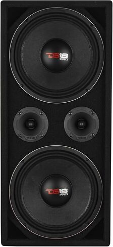 DS18 VOC10LD-PK نظام Voceteo Soundbox المحمول الكامل | مكبرات صوت متوسطة مقاس 10 بوصات + مكبرات صوت مزدوجة مقاس 3.78 بوصات + مكبر صوت + كابل مكبر صوت بطول 12 قدمًا 4x14AWG | صندوق مكبر الصوت تشوشيرو in Saudi Arabia