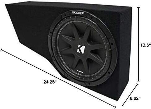 اتصال الصوت الأمريكي متوافق مع 2002-2009 Chevy Trailblazer Kicker Comp C12 فردي 12 بوصة صندوق فرعي مخصص جديد - نهائي 4 أوم in Saudi Arabia