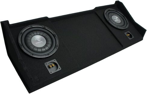 Harmony Audio F104 Dual 10" Sub Box Enclosure Compatible with 1994-2001 Dodge Ram Ext Club Wuad Truck in Saudi Arabia