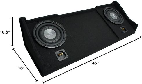 Harmony Audio F104 Dual 10" Sub Box Enclosure Compatible with 1994-2001 Dodge Ram Ext Club Wuad Truck in Saudi Arabia