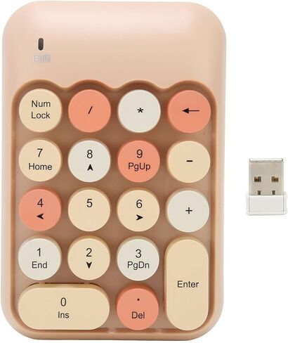 POCREATION 18-مفتاح لوحة مفاتيح رقمية قديمة مع مفاتيح اختصار، مستقبل USB، وظيفة النوم التلقائي، آلة حاسبة محمولة للكمبيوتر in Kuwait