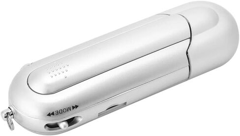 1 قطعة USB 2.0 مشغل موسيقى MP3 رقمي شاشة LCD محمولة تدعم بطاقة TF سعة 32 جيجابايت وراديو FM، استخدام 20 ساعة، فضي in Kuwait