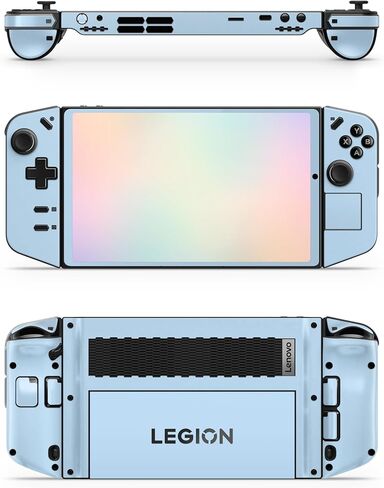 غلاف ZOOMHITSKINS للألعاب متوافق مع Lenovo Legion Skin، لون واحد سادة أزرق سماوي، غلاف لاصق من الفينيل 3M، صنع في الولايات المتحدة الأمريكية in Kuwait