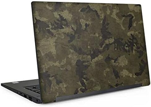 Skinit Decal Laptop Skin Compatible with Latitude 7420 - Officially Licensed Wood Camo Camouflage Design in Saudi Arabia