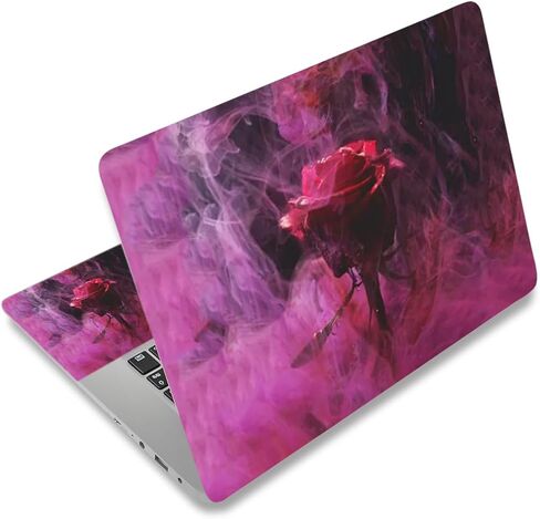 12.1 13 13.3 14 15.4 15.6 Inches Laptop Skin Sticker Decal Universal Vinyl Netbook Sticker Reusable Notebook PC Art Decal Protector Cover, Waterproof & Scratch-Resistant (Flowers, Leaves) in Saudi Arabia