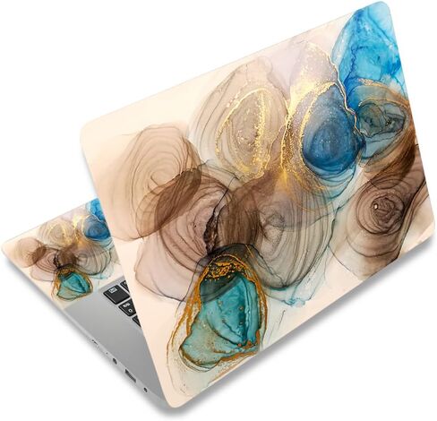 12.1 13 13.3 14 15.4 15.6 Inches Laptop Skin Sticker Decal Universal Vinyl Netbook Sticker Reusable Notebook PC Art Decal Protector Cover, Waterproof & Scratch-Resistant (Flowers, Leaves) in Saudi Arabia
