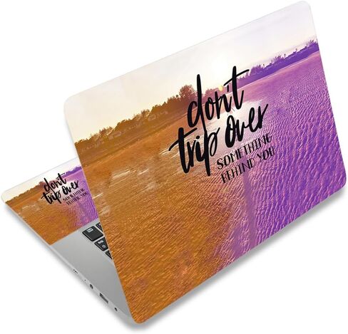 12.1 13 13.3 14 15.4 15.6 Inches Laptop Skin Sticker Decal Universal Vinyl Netbook Sticker Reusable Notebook PC Art Decal Protector Cover, Waterproof & Scratch-Resistant (Flowers, Leaves) in Saudi Arabia