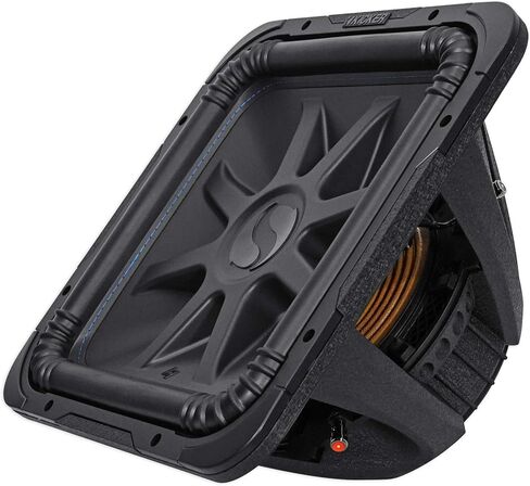 KICKER (2) L7S154 مكبرات صوت مربعة للسيارة مقاس 15 بوصة 4000 وات L7S + حاوية صندوق فرعية مبطنة in Kuwait