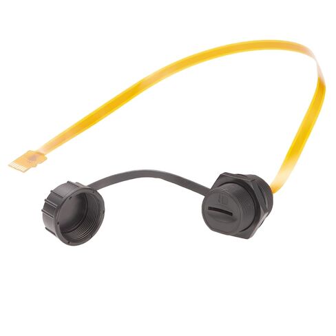Outdoor IP67 Micro SD(TF) Card Extension Cable Panel Mount TF Card Flex Extender FPC Waterproof Cable TF Reader Memory Card Adapter Cord For Cabinet Chassis Case Frame (Aluminum Alloy, 0.3M) in Saudi Arabia