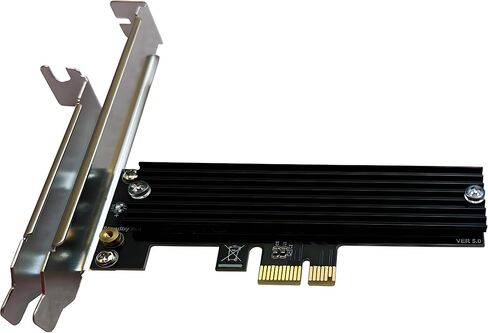 PCIe NVMe Adapter Card with Heat Sink, x4 Interface Fits in x8/x16 Slots, Converts M.2 SSD to PCIe 4.0/3.0 for Desktop in Saudi Arabia