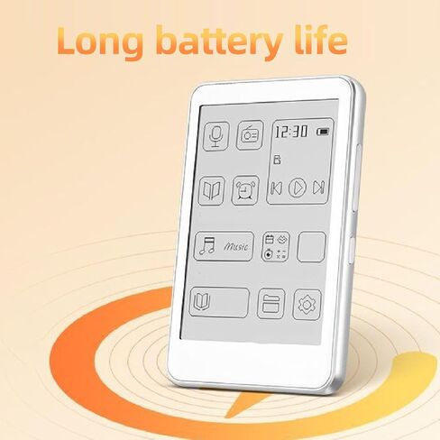 2.7in Ink Screen eBook Reader, 2 in 1 E Book Reader MP3 Player, HiFi Sound Bluetooth 5.0 Music Player, Type C Charging in Saudi Arabia