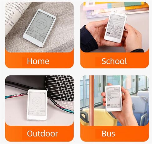 2.7in Ink Screen eBook Reader, 2 in 1 E Book Reader MP3 Player, HiFi Sound Bluetooth 5.0 Music Player, Type C Charging in Saudi Arabia