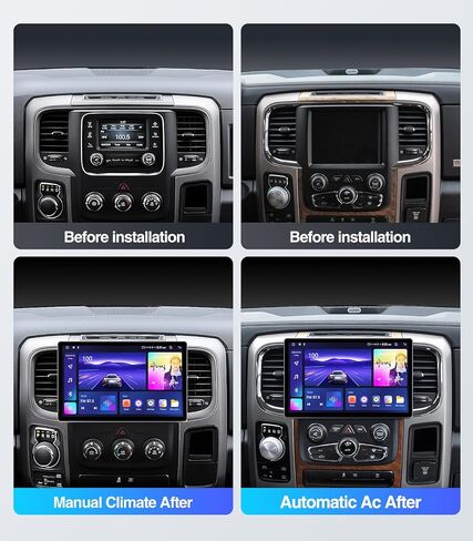 11.5 inch (4G+64G) Car Radio Stereo Upgrade for Dodge Ram 1500 2500 3500 2013-2018 Compatible with Carplay Android Auto GPS Navigation WiFi Bluetooth Mirroring Touchscreen Headunit Replacement in Saudi Arabia