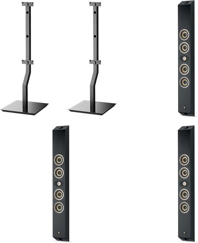 Focal On Wall 302 Series with Center On Wall and Stands (BLK) in Saudi Arabia