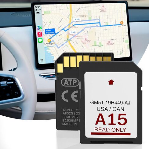 أحدث خريطة لبطاقة SD للملاحة A15 لعام 2026 لسيارة Ford/Lincoln، F150 Escape Explorer Focus Fusion Expedition Edge Mustang MKC MKS MKZ MKX Sync ملحقات الملاحة تحديث خرائط الولايات المتحدة الأمريكية/كندا، GM5T-19H449-AJ in Kuwait