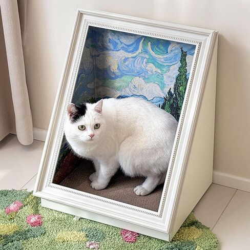 PETKARAY Cat Christmas Tree Cave Bed, Pre-Assembled Felt Cat Cave House, Cozy Kitten Hideaway with Plush Cushion, for Indoor Cats in Kuwait