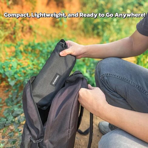Lightweight Camping Stool 1.5lbs & Compact 12" - 350lbs Capacity! 3-Second Setup Portable Folding Stool with Shoulder Strap for Adults, Outdoor, Concert, Waiting in Line, Travel, Fishing & Camping in Saudi Arabia