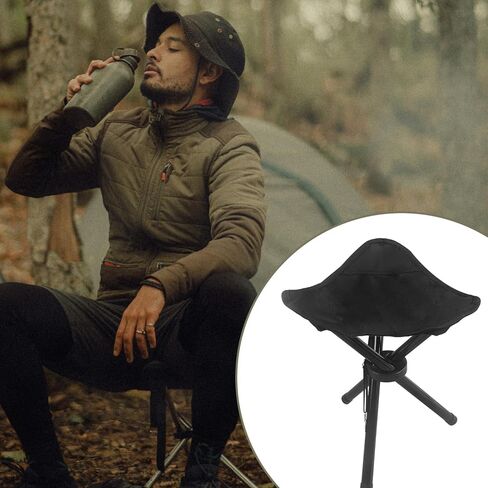 ثلاثة أرجل البراز السفر للطي التخييم البراز Prtable ترايبود البراز كراسي صغيرة قابلة للطي للتخييم في الهواء الطلق المشي الصيد المشي لمسافات طويلة الصيد السفر in Kuwait