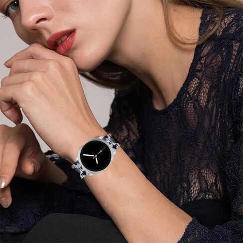 Resin Band Compatible with Samsung Galaxy Watch 8 40mm 44mm / 8 Classic 46mm 2025, Waterproof & Lightweight Bracelet Wristband Replacement with Stainless Steel Buckle, Fashion Strap for Samsung Galaxy Watch 8 Women ﻿ in Saudi Arabia