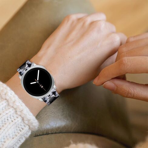 Resin Band Compatible with Samsung Galaxy Watch 8 40mm 44mm / 8 Classic 46mm 2025, Waterproof & Lightweight Bracelet Wristband Replacement with Stainless Steel Buckle, Fashion Strap for Samsung Galaxy Watch 8 Women ﻿ in Saudi Arabia