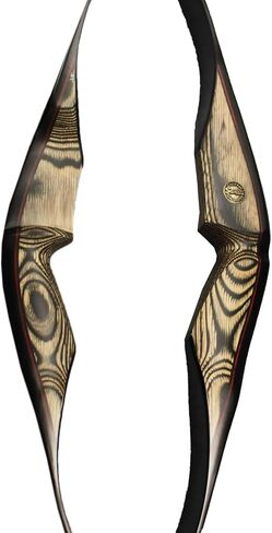 SAS Gravity 60" One-Piece Hunting Recurve Bow - Optional Package with Finger Tab, Stringer, Armguard, Paper Target Face, Sock Sleeve and Tube Quiver in Saudi Arabia