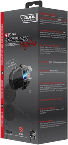 UCLEAR Digital Motion HDX-V Bluetooth Helmet Communication System - Dual Kit in Kuwait
