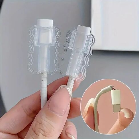 Cable Protector, Anti-Break Saver, Flexible Cable Management, Prevents Breakage, Pack of 10 (10PCS) in Saudi Arabia