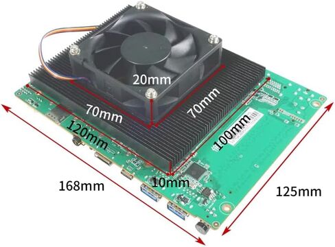 راوتر برامج جدار الحماية NAS AMD R5-7640HS، 4*LAN(2 * 2.5G+2 * 10G منافذ شبكة)، 2*SO-DIMM DDR5 5600MHz، 4*M.2 NVME (يدعم PCIE)، HDMI+DP+2*Type-C in Saudi Arabia
