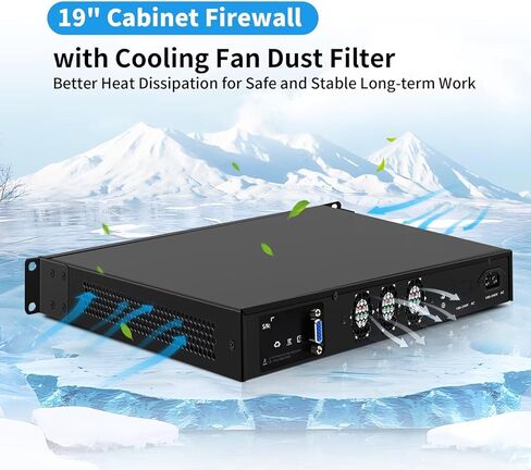 N150 19inch 1U Firewall Appliance Rackmount, 4 x i226-V 2.5GbE LAN, USB3.0,VGA,Console, 3 System Fan, AES-NI, Homelab Server DDR5 8G RAM 512G SSD,Single Power Supply in Saudi Arabia