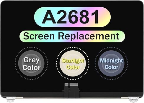 13.6" Replacement Assembly A2681 2022 M2 EMC 4074 MLXW3LL/A MLY33LL/A MLY43LL/A MLY03LL/A LCD Display Panel 2560X1664 (Midnight) in Saudi Arabia