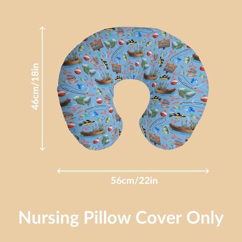 أغطية وسائد رضاعة Gone Fishing للرضاعة وقوارب الصيد وأغطية رضاعة الأطفال القابلة للتمدد للرضاعة الطبيعية والتخييم الصيفي والمغامرة في الهواء الطلق ووسائد ناعمة غطاء منزلق لحديثي الولادة والأولاد والبنات in Kuwait