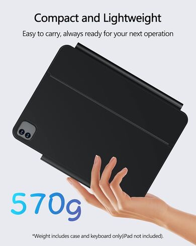 حافظة لوحة مفاتيح ORDA iPad لجهاز Air 11 بوصة (M3/2025، M2/2024) حافظة iPad Pro 11 بوصة مع لوحة مفاتيح (الجيل الرابع/الثالث/الثاني/الجيل الأول) iPad Air 10.9 بوصة الجيل الخامس/الرابع، حامل ناتئ مغناطيسي عائم، لوحة تتبع متعددة الإيماءات in Saudi Arabia