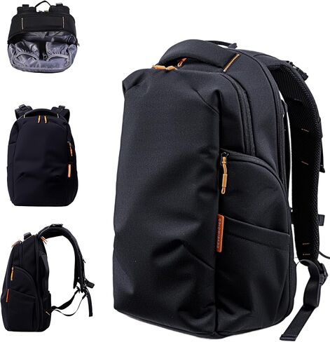 BABELIO Grid Wizard Diaper Bag Backpack - Multi Function Waterproof Diaper Bag, Travel Essentials Baby Bag with 4 Individual Organizers, Insulated Bottle Holders, Baby Shower Gifts, Black in Saudi Arabia