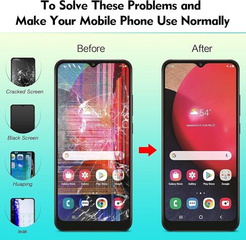 Screen for Samsung Galaxy S21 FE 5G LCD Display Replacement for Samsung Galaxy S21 FE 5G SM-G990U SM-G990W SM-G990B SM-G990E Incell Touch Screen Digitizer Assembly(Black with Frame) in Kuwait