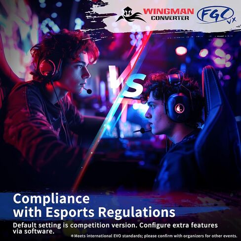 محول وحدة التحكم Brook Wingman FGC VX Arcade لأجهزة PS5/PS4/PC - يدعم أكثر من 150 وحدة تحكم سلكية، محول منخفض الكمون لعصي Arcade ومنصات القتال، متوافق مع جميع ألعاب PS5/PS4 in Saudi Arabia
