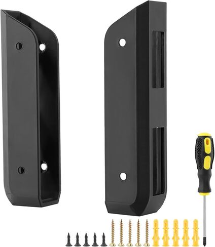 Under Desk Laptop Mount, Metal Under Desk Device Holder with Adhesive & Screws in,Anti-Scratch Pads for Devices Up to 1.3" Thick Laptop, Keyboard in Kuwait