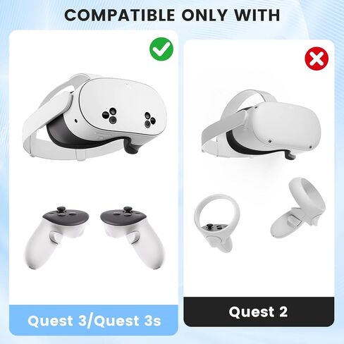 Improved Replacement Wrist Straps for Oculus Quest 3 Gen Controller, (1 Pair), Straps for Oculus Quest3/Quest 3, Durable & Adjustable Controller Hand, Sturdy Comfy Adjustable Hand Strap for Oculus 3 in Saudi Arabia